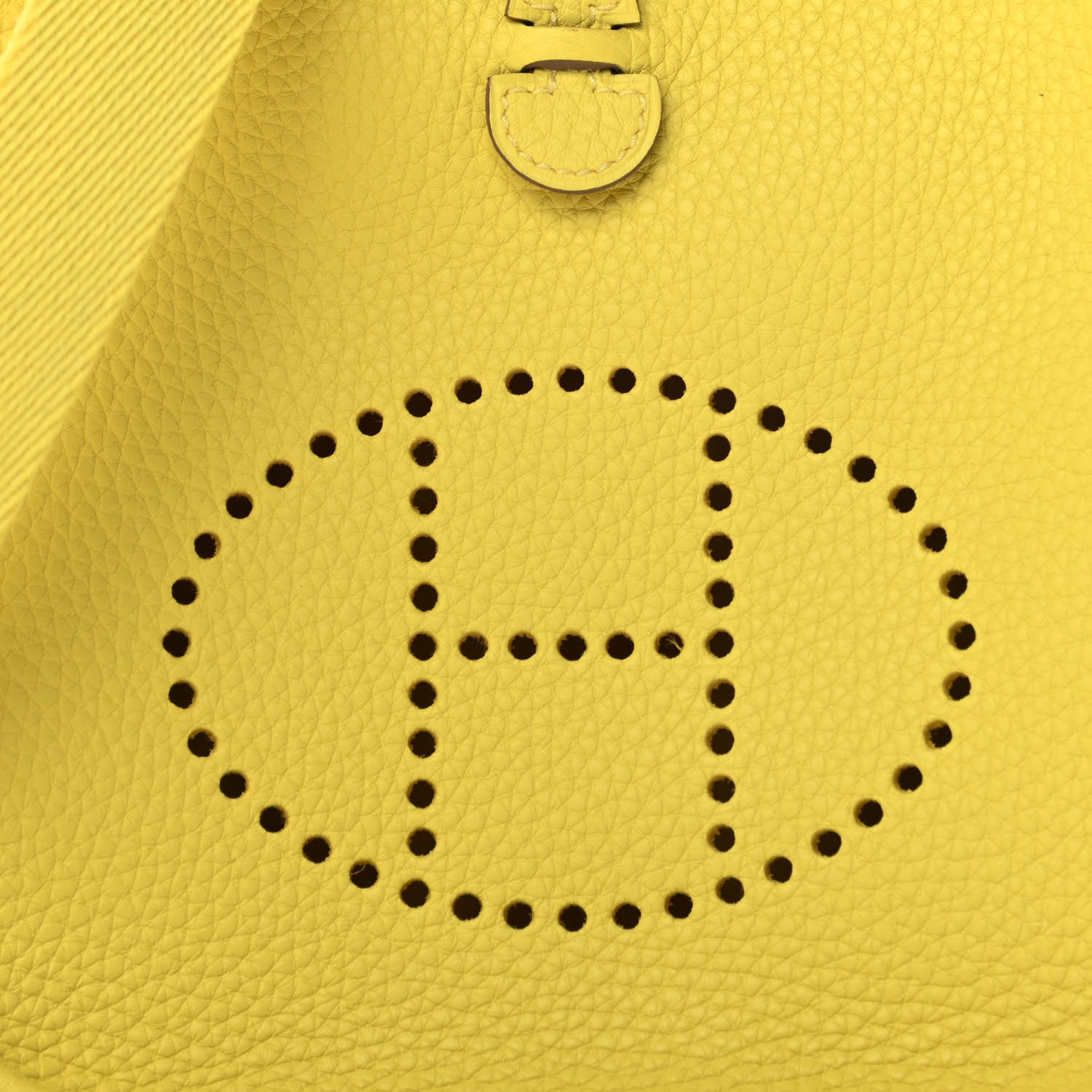 Hermes Taurillon Clemence Evelyne TPM Lime 8 of 11