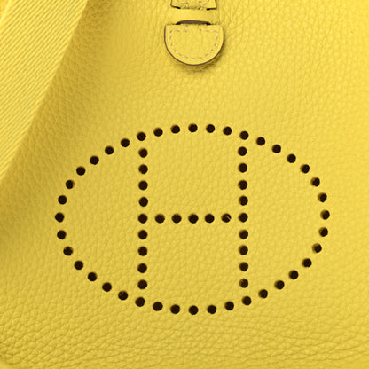 Hermes Taurillon Clemence Evelyne TPM Lime 8 of 11