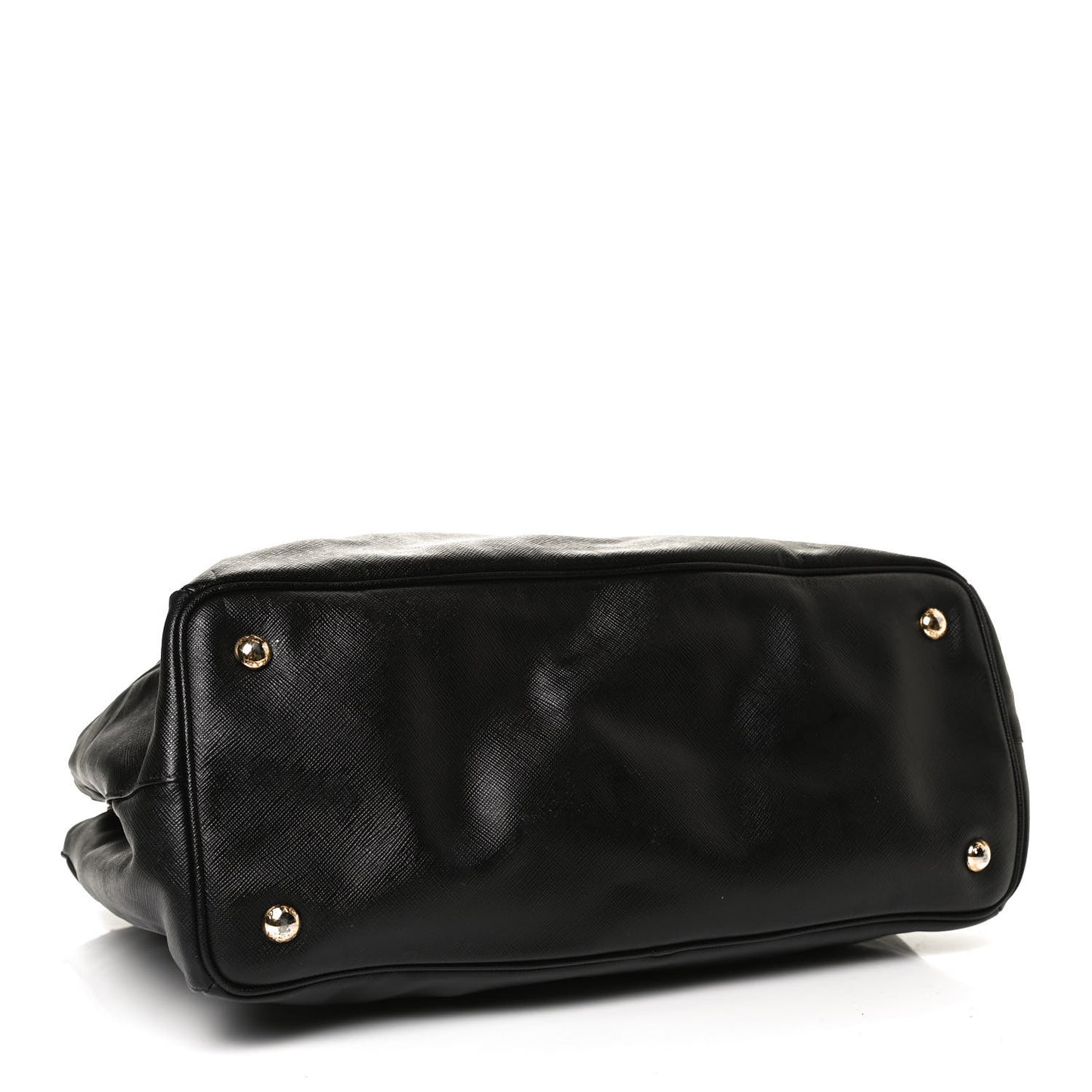 Saffiano Medium Galleria Double Zip Tote Black