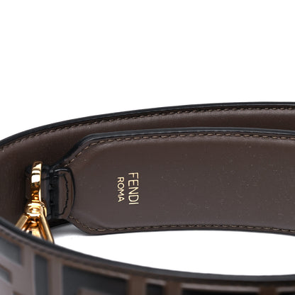 Fendi Vitello Century Bi-Color FF 1974 Embossed Strap You Maya Black 3 of 5