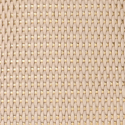Salvatore Ferragamo Lambskin Calfskin Woven Fiamma Bag Seta Oro 8 of 10