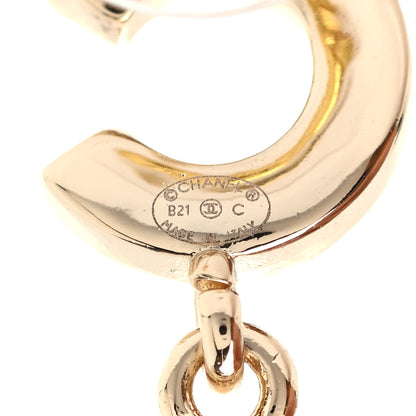 Chanel Pearl Coco Drop Earrings Gold 4 of 4