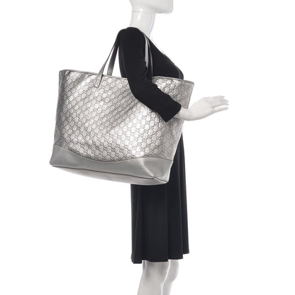Gucci Guccissima Large Tote Silver 2 of 9