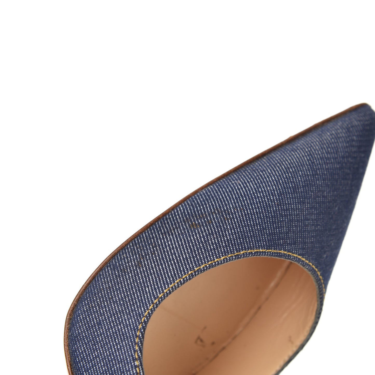 Denim Jazz Calf So Kate 120 Pumps 37.5 Blue White