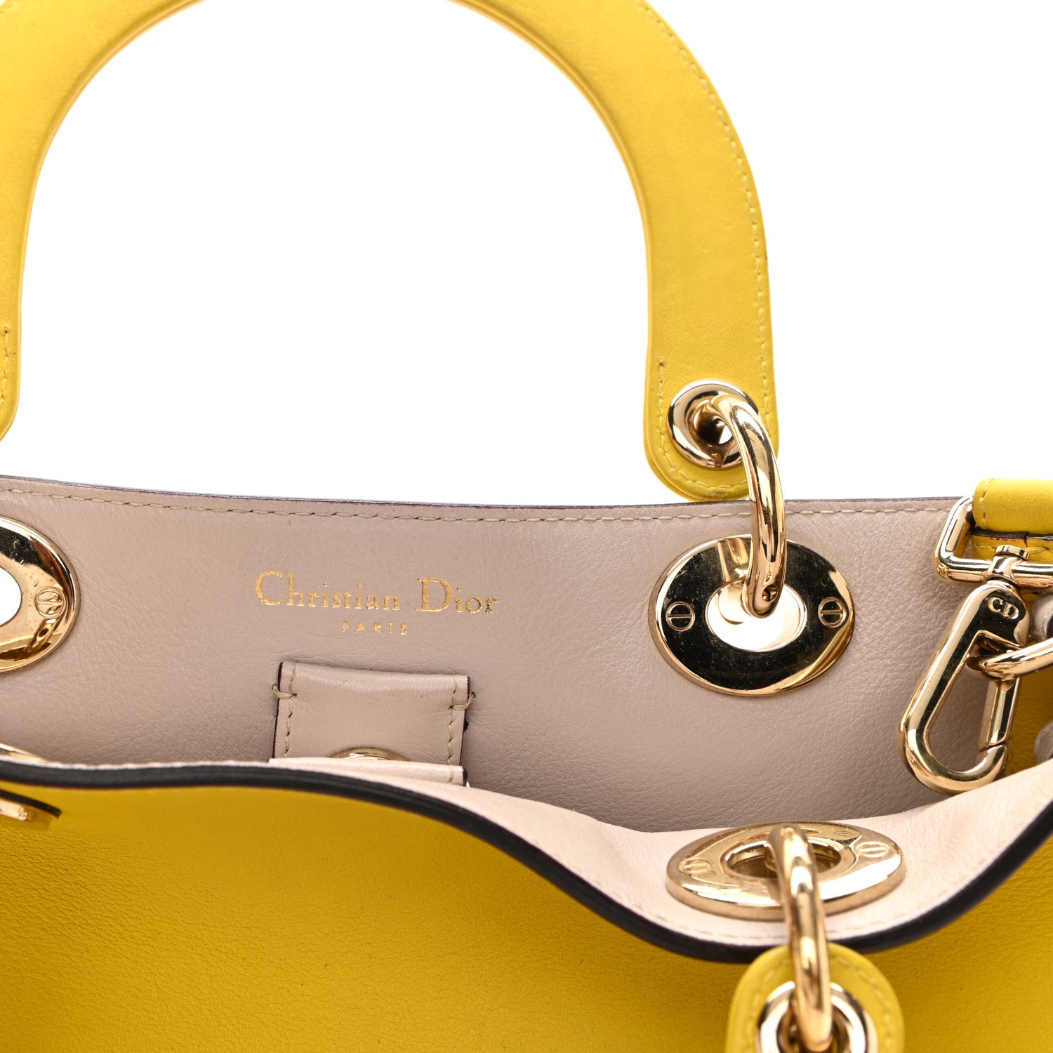 Christian Dior Smooth Calfskin Medium Diorissimo Tote Vert Acide 7 of 15