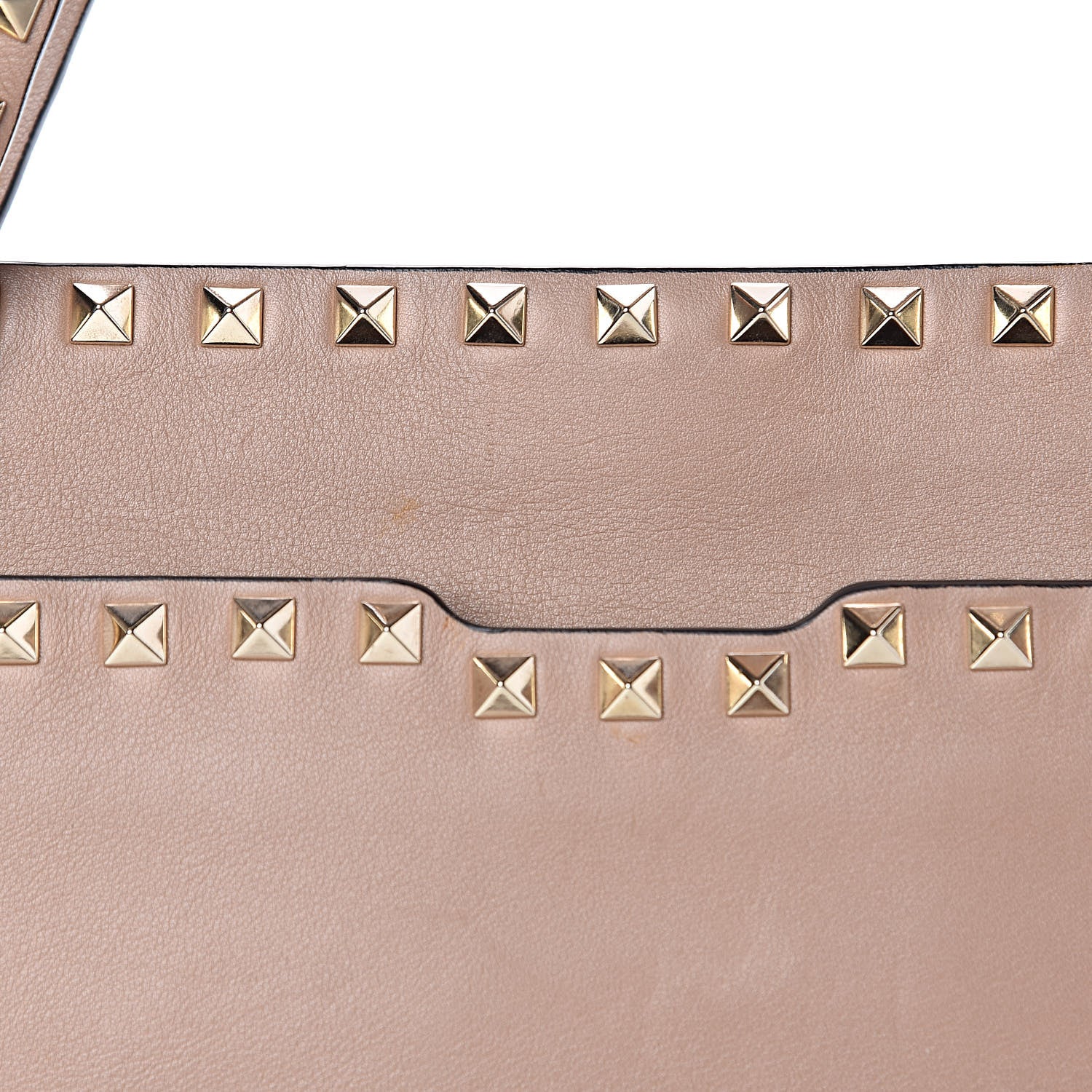 Valentino Garavani Vitello Rockstud Flip Lock Tote Alpaca 12 of 16