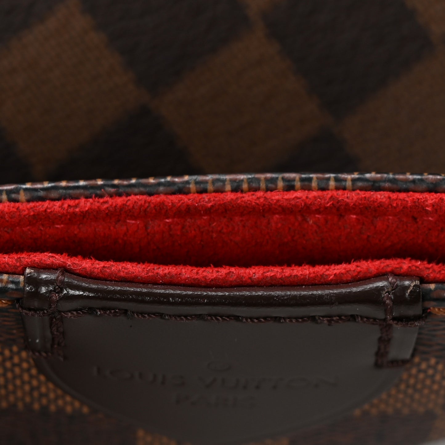 Damier Ebene Caissa Hobo Cherry