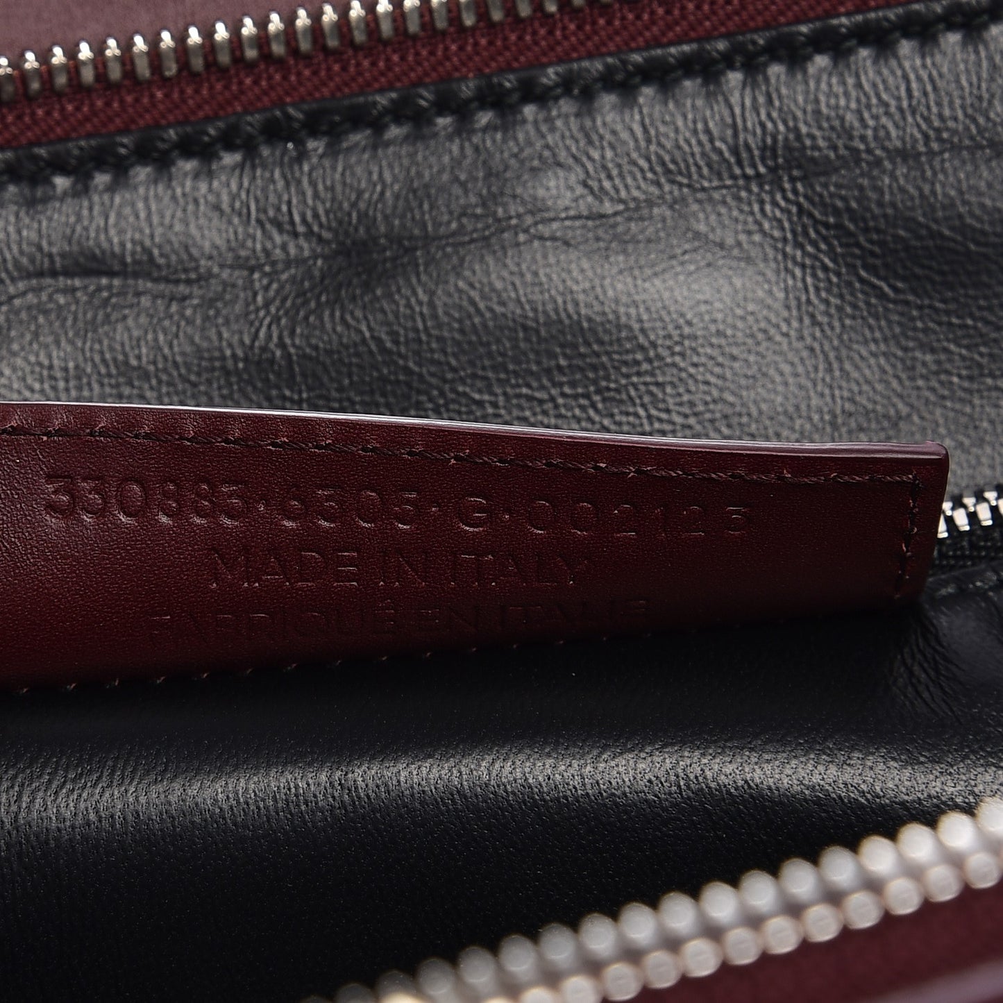 Calfskin Le Dix Zip Cartable Aubergine