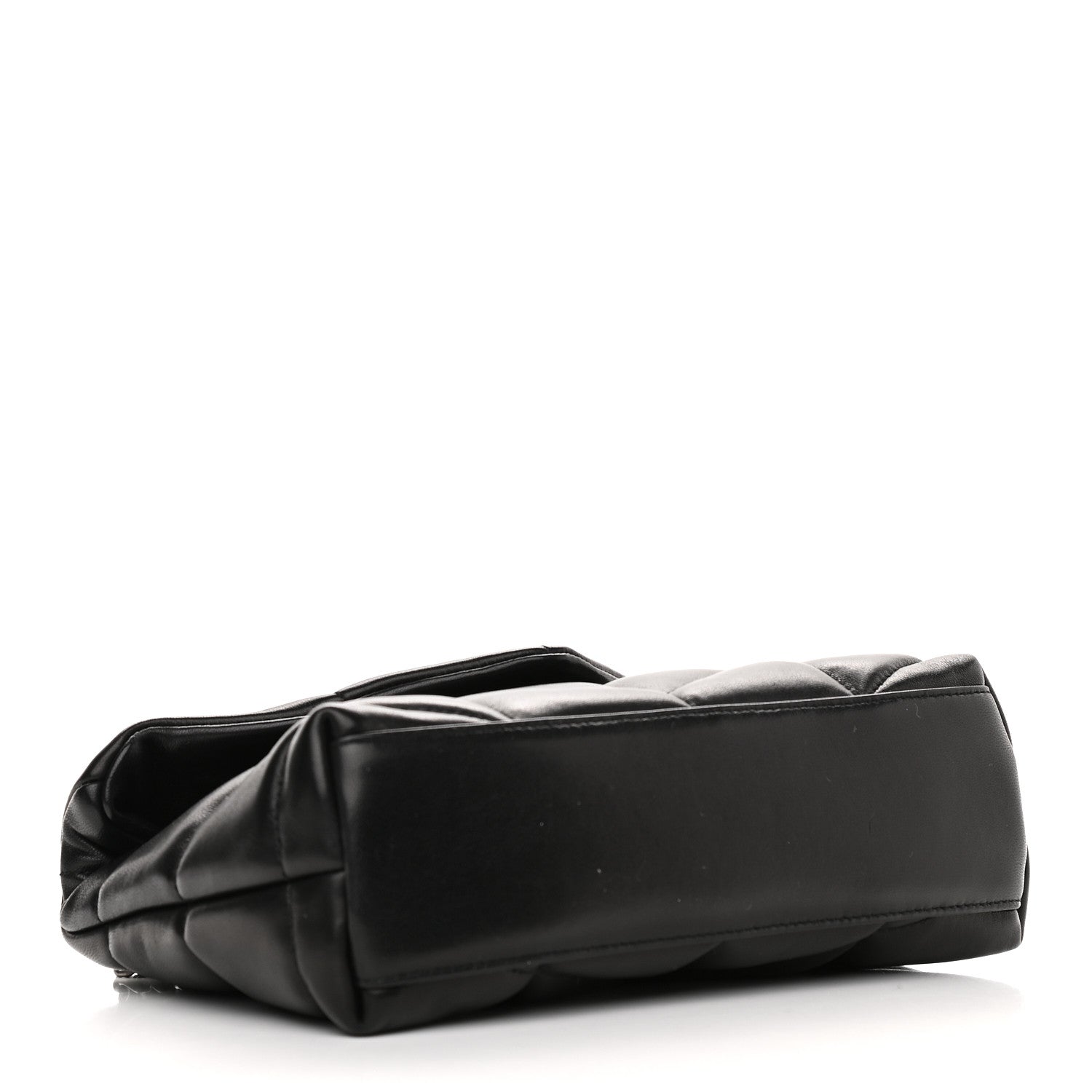 Saint Laurent Lambskin Quilted Toy Loulou Puffer Monogram Chain Satchel Black 4 of 8
