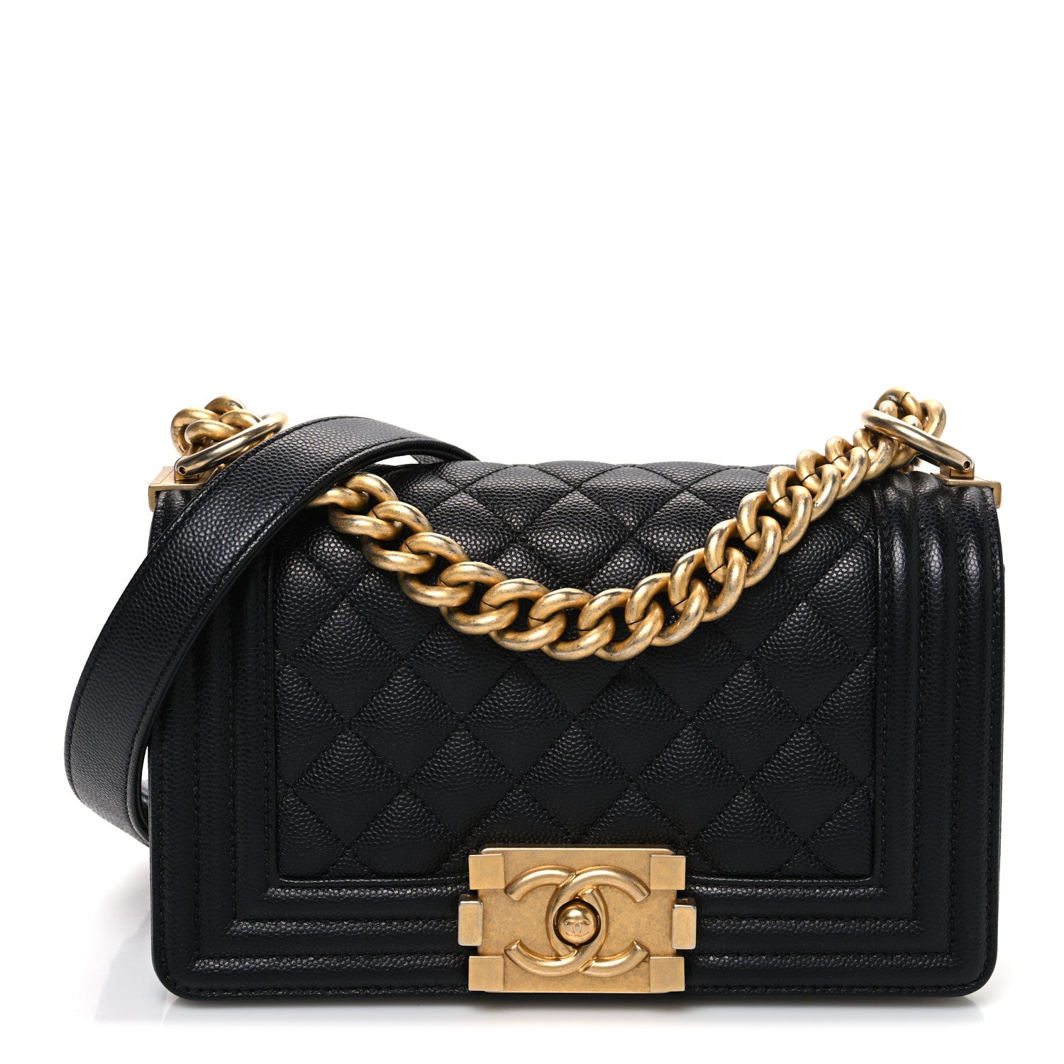 Chanel Caviar Quilted Small Boy Flap Black 1 of 10