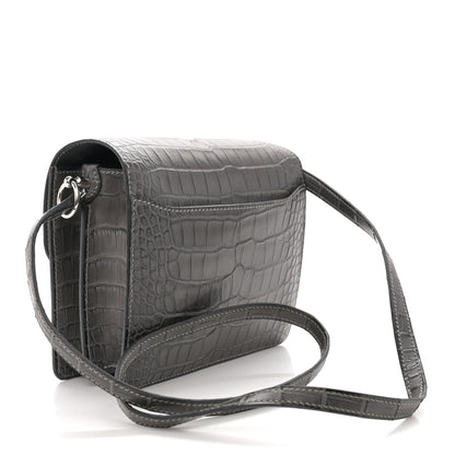 Hermes Matte Alligator Mini Sac Roulis Graphite 3 of 10