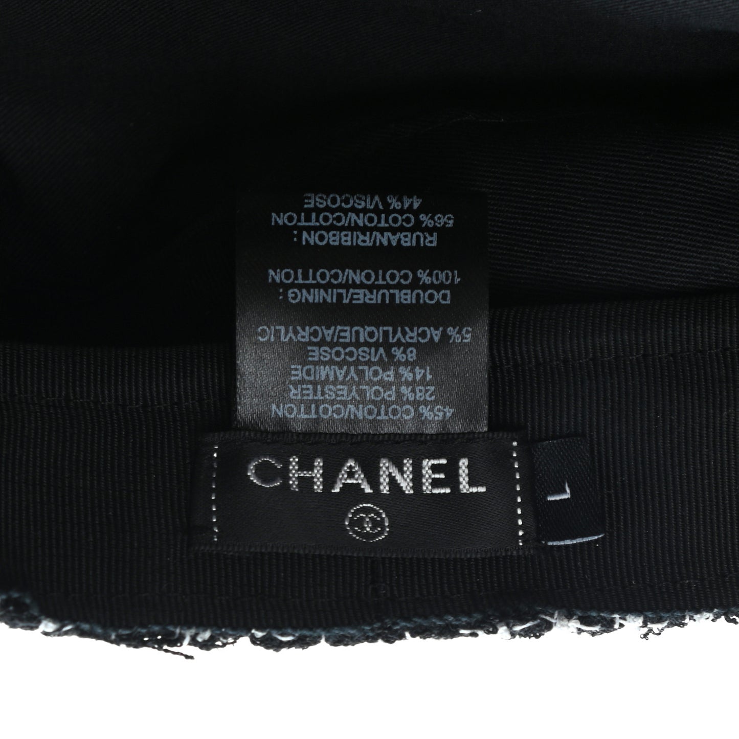 Tweed Fantasy Cap L Black