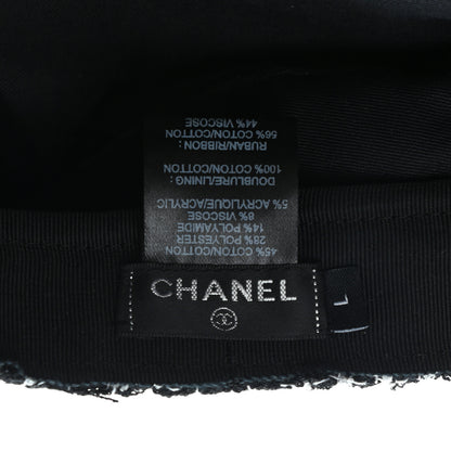 Chanel Tweed Fantasy Cap L Black 8 of 9