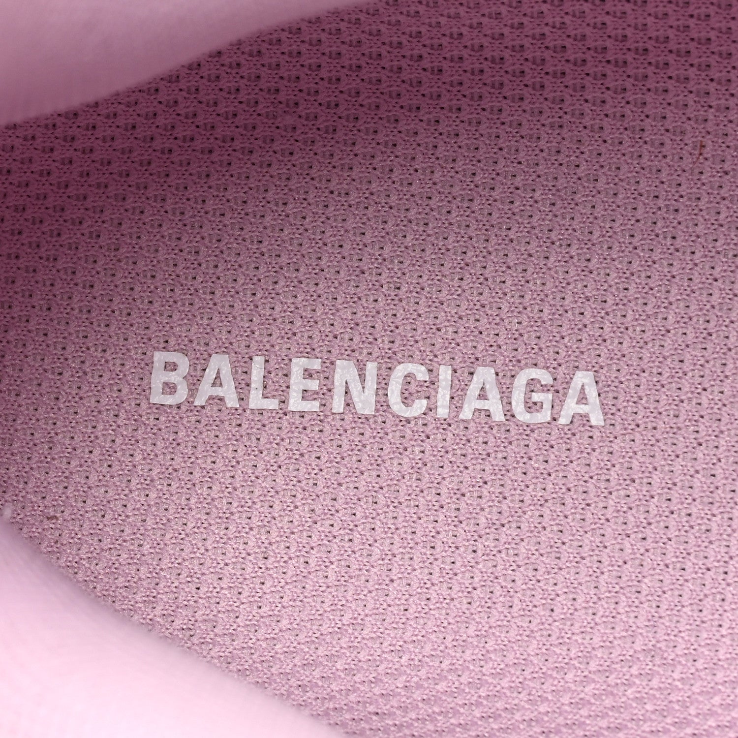 Balenciaga Technical Fabric Mesh Allover Logo Womens Triple S Sneakers 38 Pink White 8 of 9