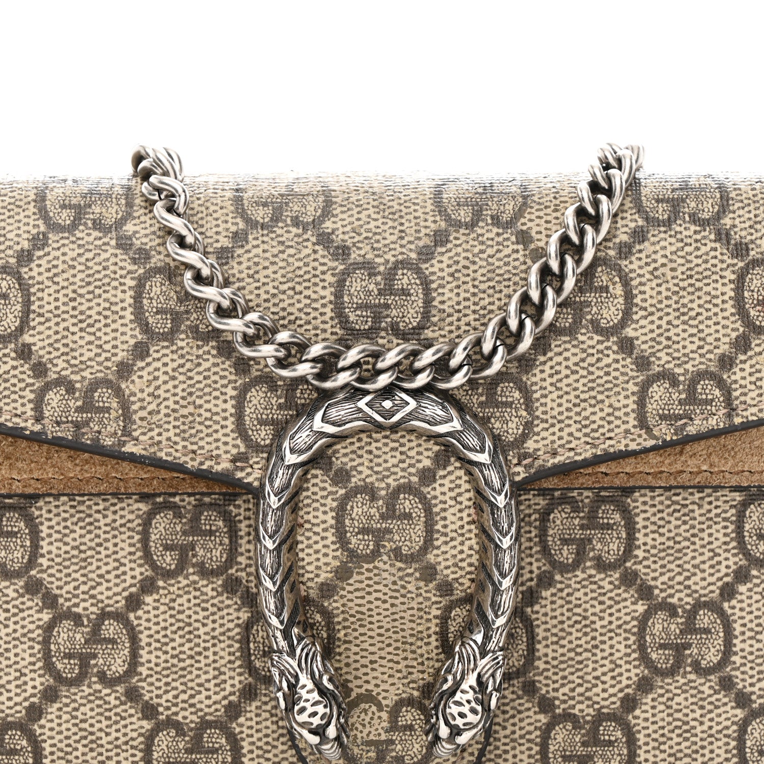 Gucci GG Supreme Monogram Super Mini Dionysus Shoulder Bag Taupe 7 of 9