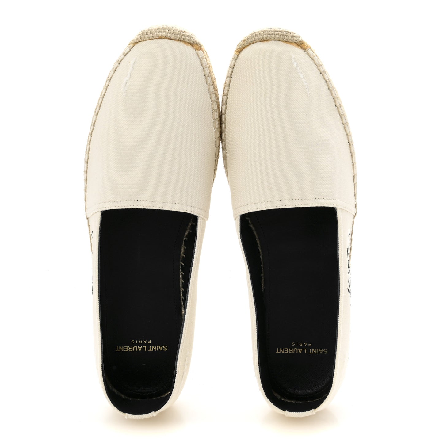 Canvas Mens Elba Light Logo Embroidered Espadrilles 43 Panna