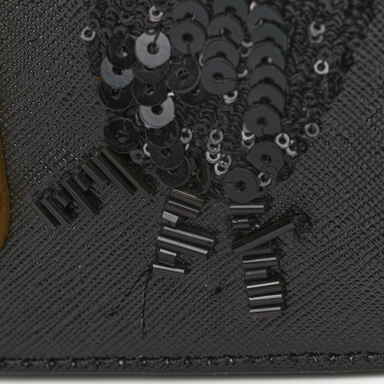 Marc Jacobs Saffiano Sequin Crystal Embellished Small Snapshot Camera Bag Black 11 of 12