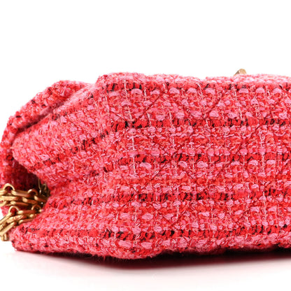 Chanel Tweed Quilted Mini 2.55 Reissue Flap Red Ecru Black 9 of 14