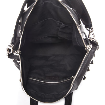 Givenchy Waxy Grained Calfskin Studded Medium Nightingale Black 6 of 13