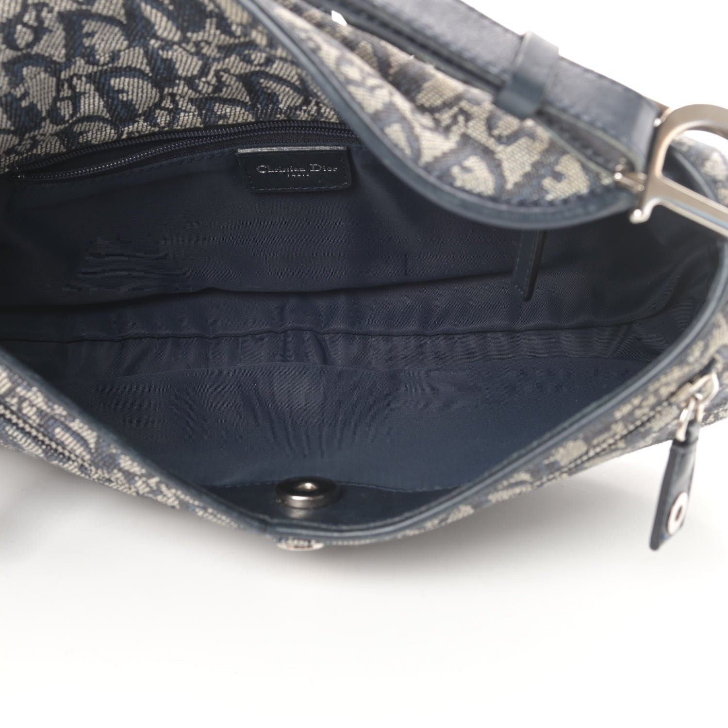 Christian Dior Monogram Charm Shoulder Bag Navy 5 of 13
