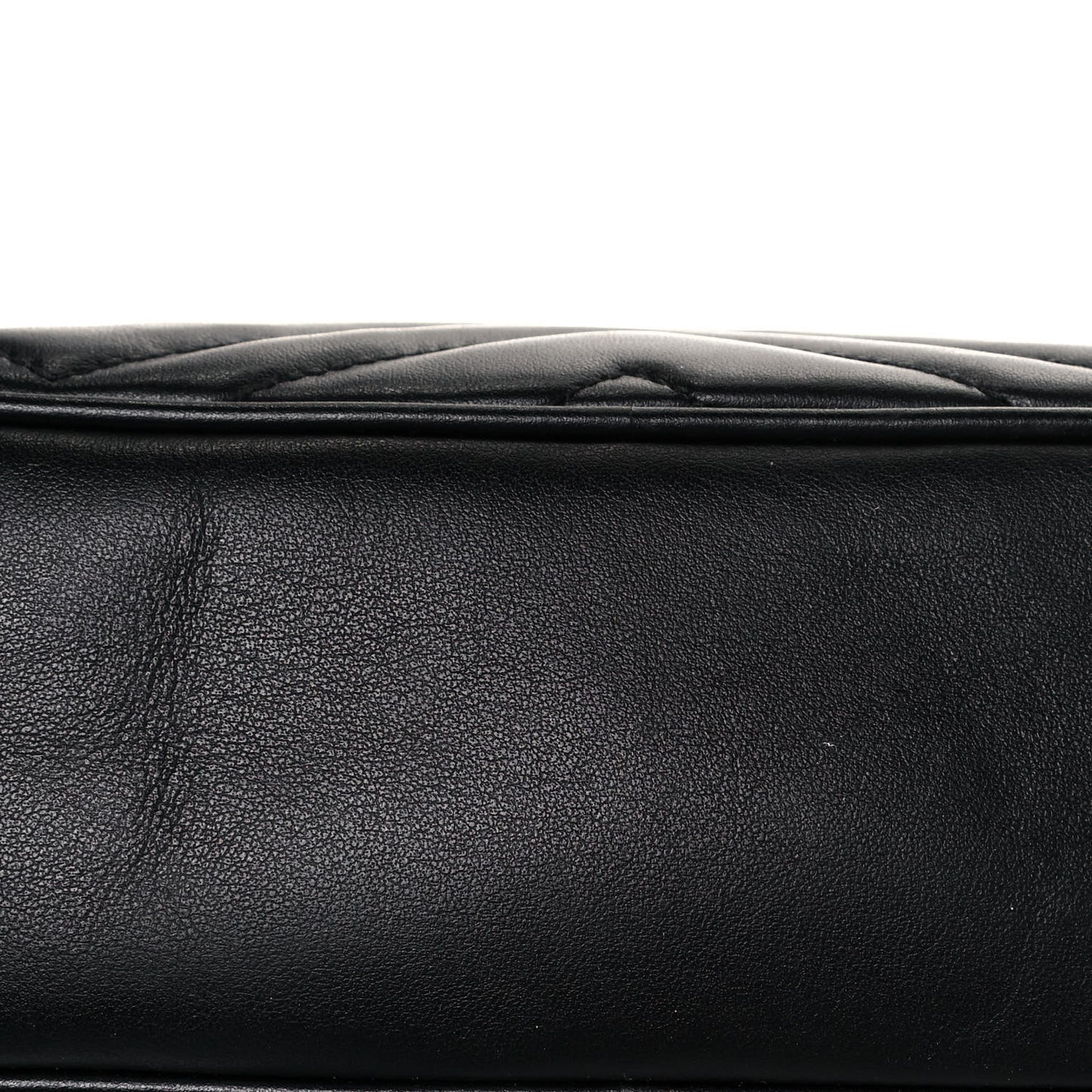 Calfskin Matelasse Small GG Marmont Chain Shoulder Bag Black