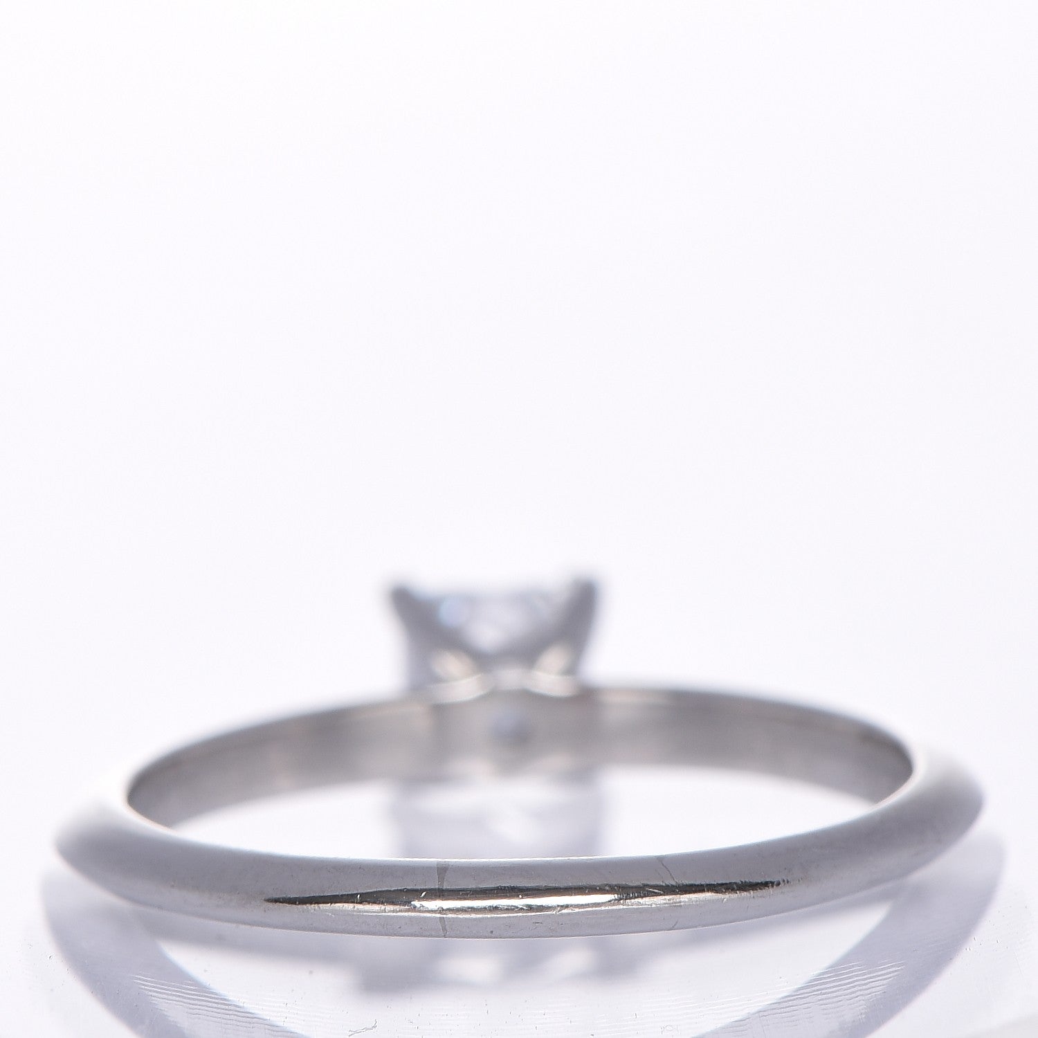 Tiffany Platinum .56 ct Princess Cut Diamond Engagement Ring 8 4 of 9