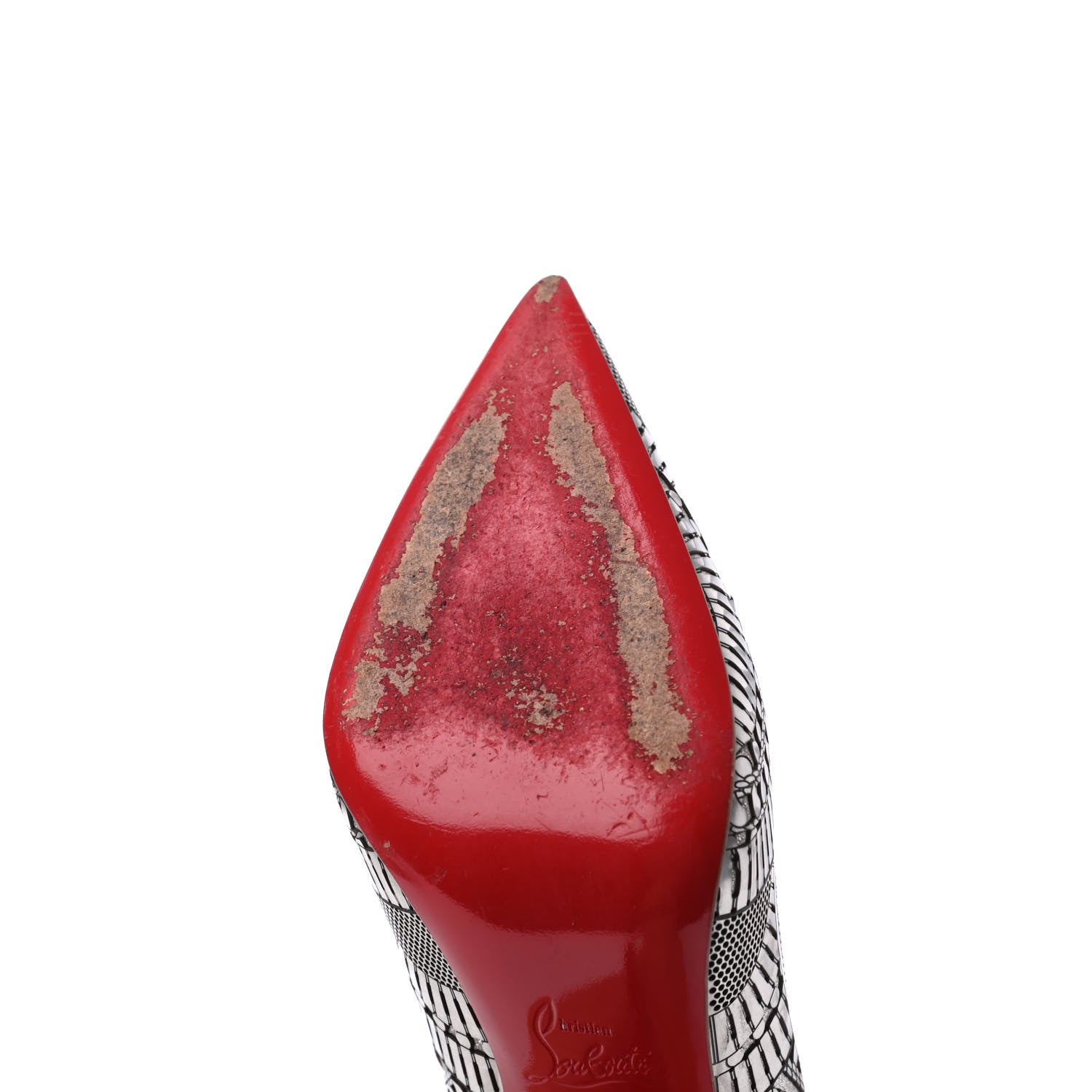 Christian Louboutin Metallic Specchio Suede Laser Cut Kristali 120 Pumps 35.5 Silver 14 of 21