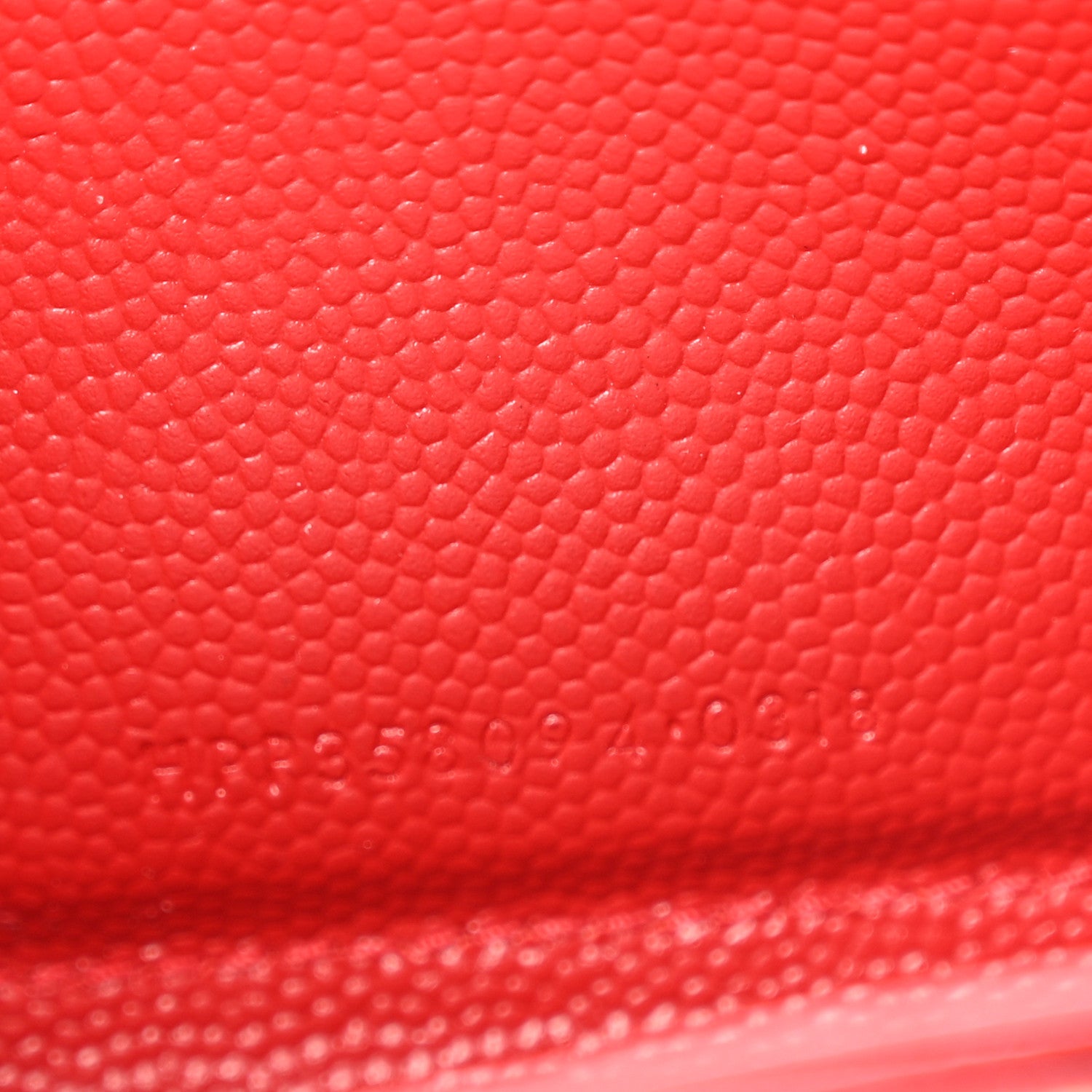 Saint Laurent Grain De Poudre Matelasse Chevron Monogram Zip Around Wallet Red 8 of 13