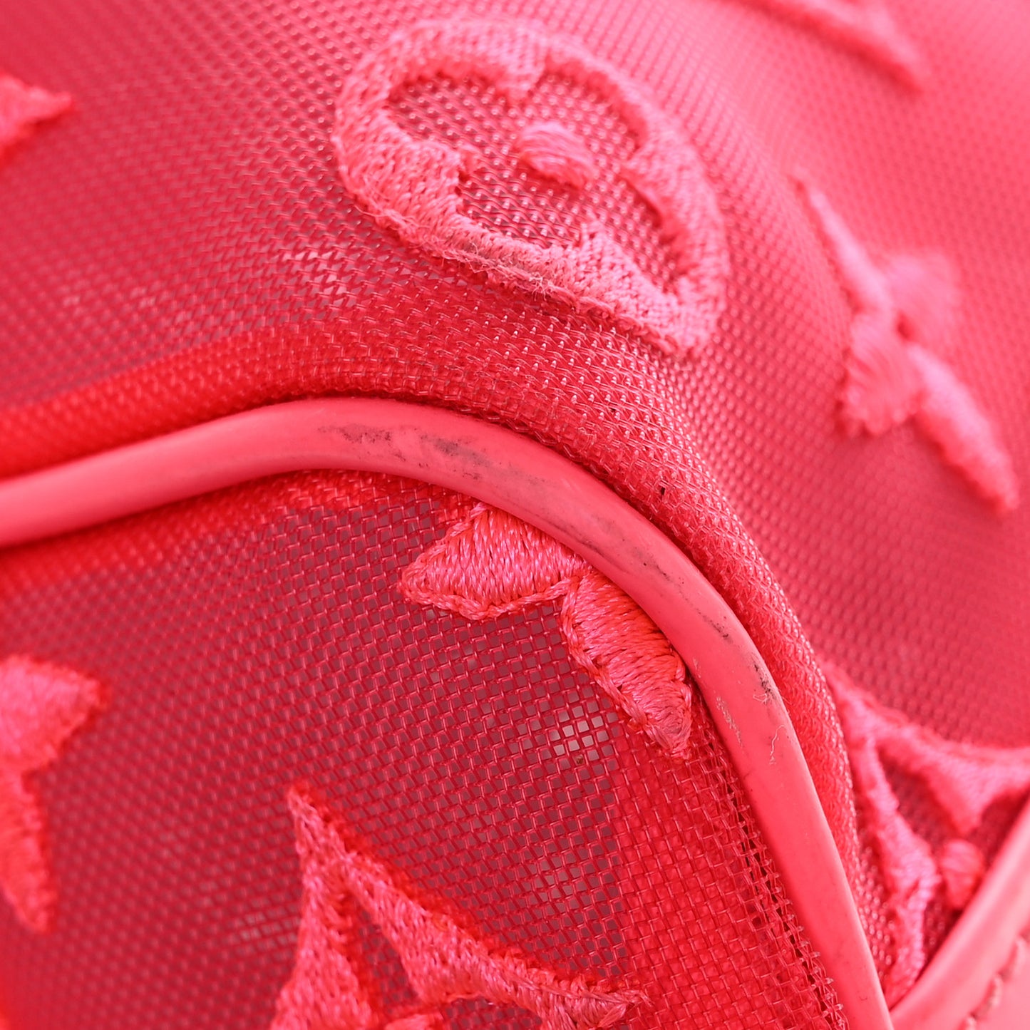 Monogram Fluo See Through Keepall Bandouliere 50 Rose