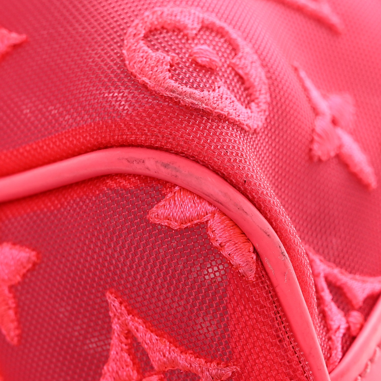 Louis Vuitton Monogram Fluo See Through Keepall Bandouliere 50 Rose 15 of 15