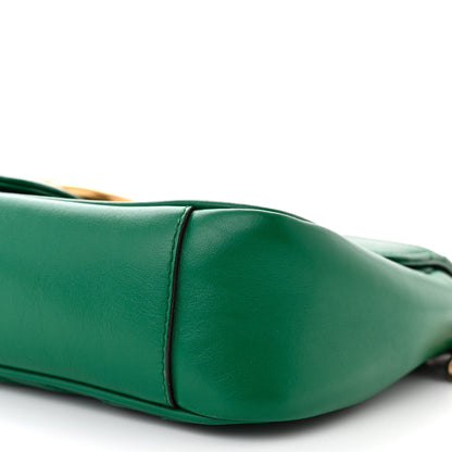 Gucci Calfskin Matelasse Small GG Marmont Shoulder Bag Emerald Green 10 of 10