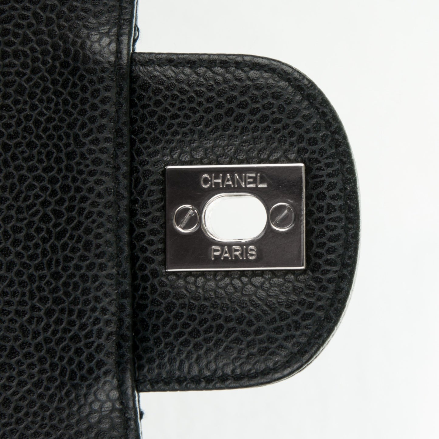 Caviar Quilted Mini Square Flap Black