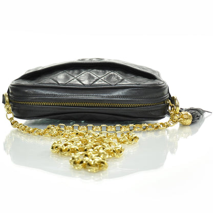 Chanel Lambskin Quilted Tassel Camera Case Navy 5 of 10