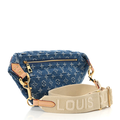 Louis Vuitton Monogram Denim High Rise Bumbag Blue 3 of 9