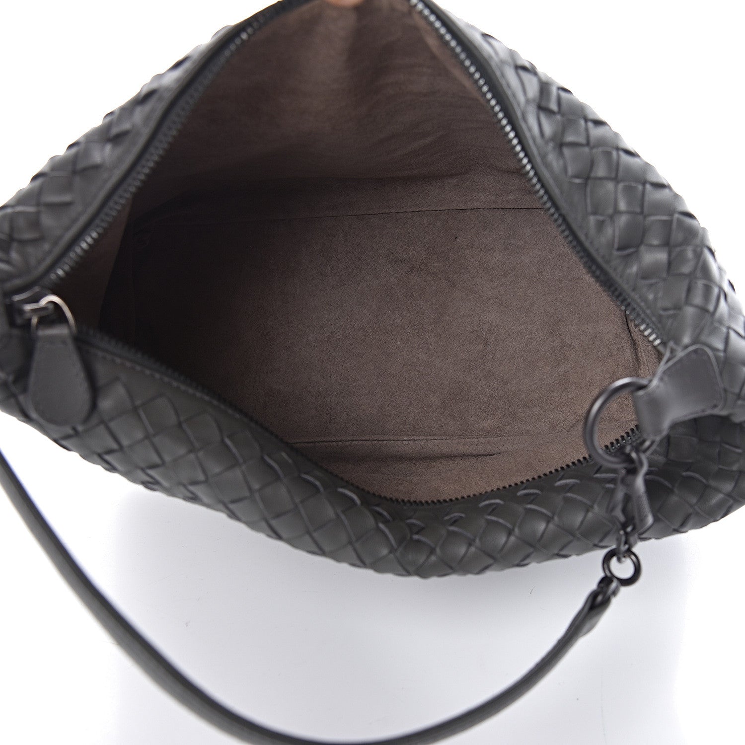 Bottega Veneta Nappa Intrecciato Small Shoulder Bag New Light Grey 5 of 9