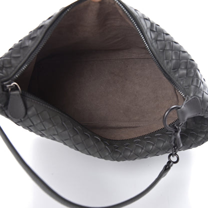 Bottega Veneta Nappa Intrecciato Small Shoulder Bag New Light Grey 5 of 9