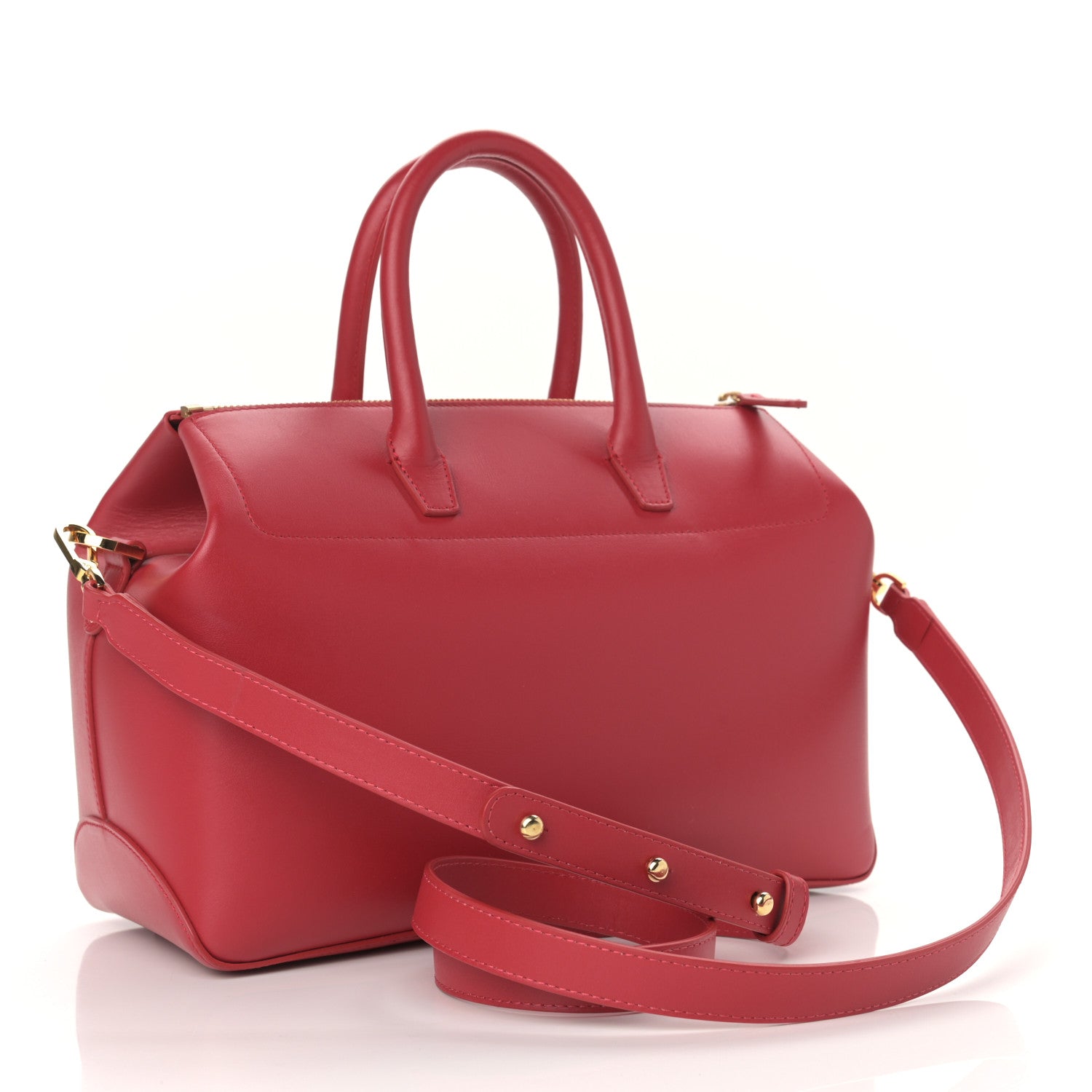 Mansur Gavriel Calfskin Mini Travel Crossbody Bag Flamma 3 of 8
