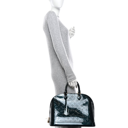 Louis Vuitton Vernis Alma GM Blue Nuit 2 of 11