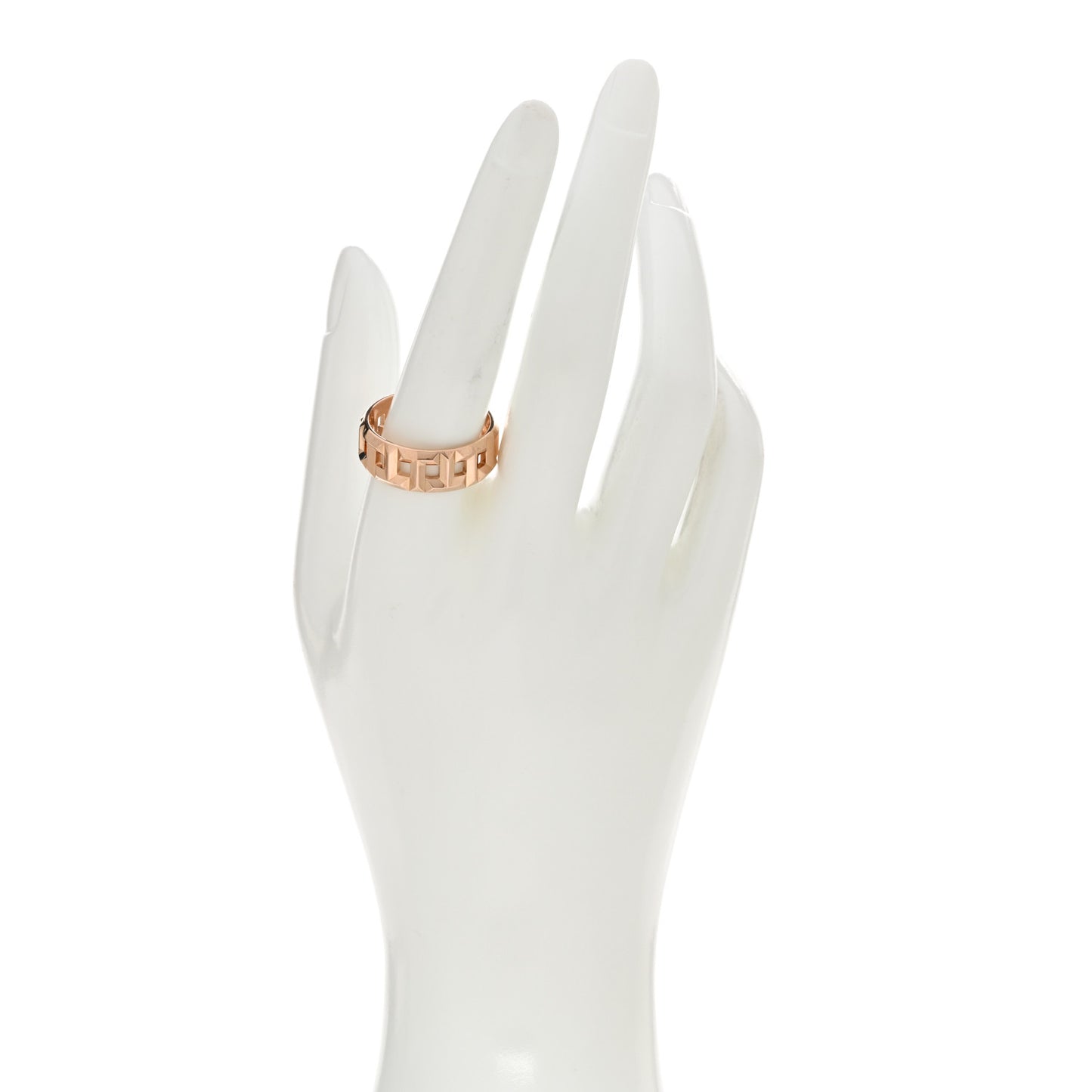 18K Rose Gold T True Wide Ring 62 10