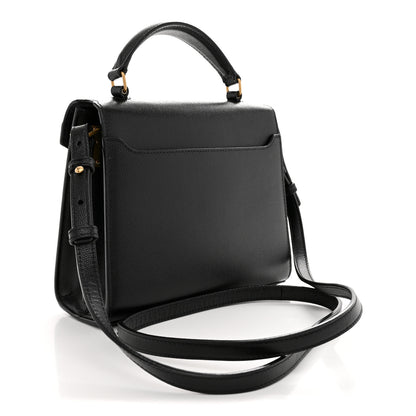 Saint Laurent Grain de Poudre Mini Classic Monogram Cassandra Top Handle Black 3 of 13
