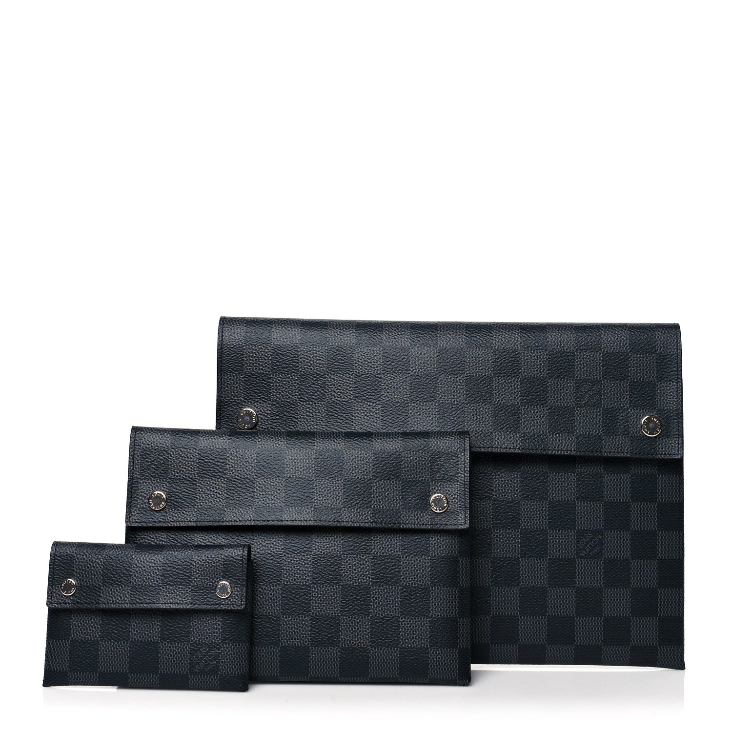 Louis Vuitton Damier Graphite Alpha Triple Pochette 1 of 17