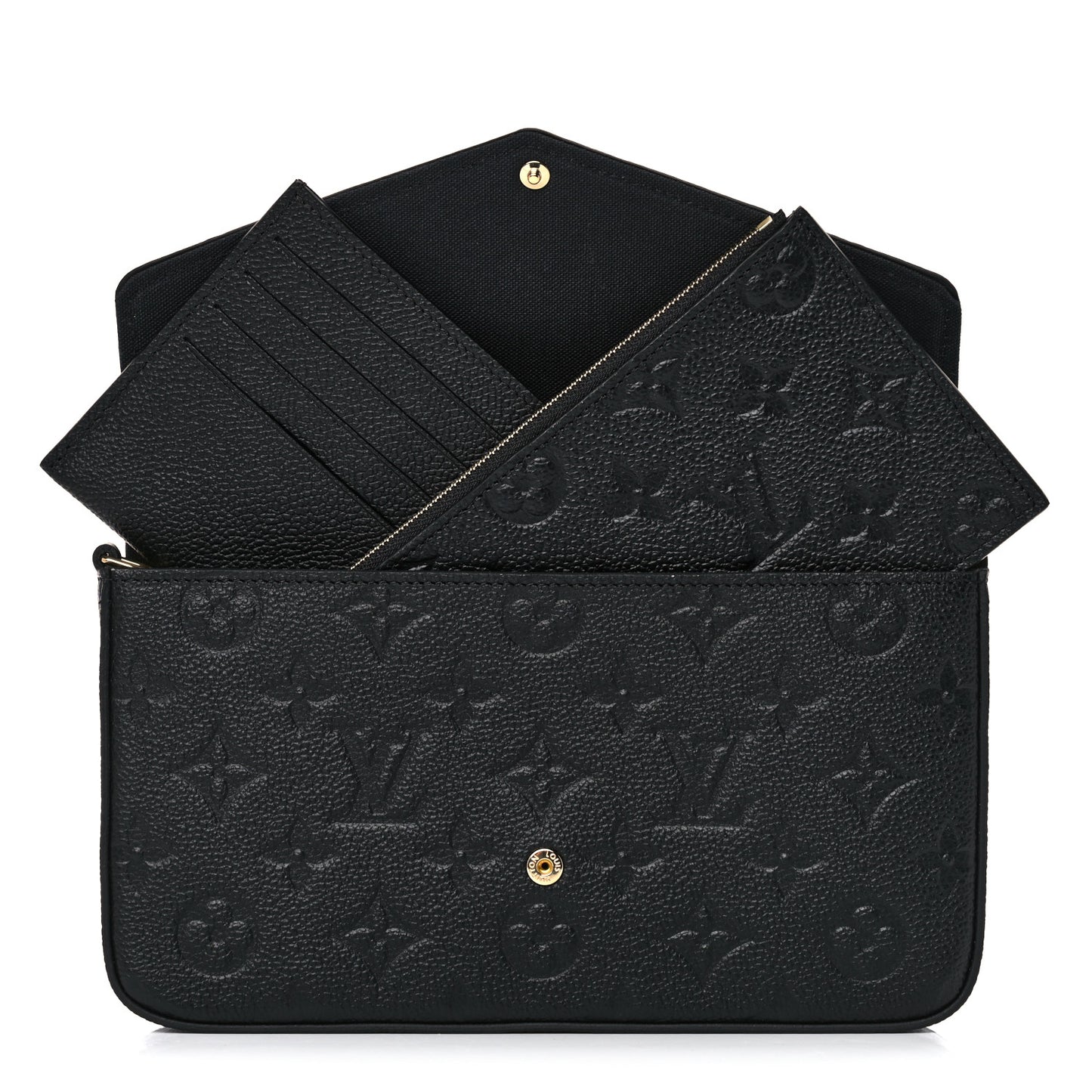 Empreinte Pochette Felicie Chain Wallet Black