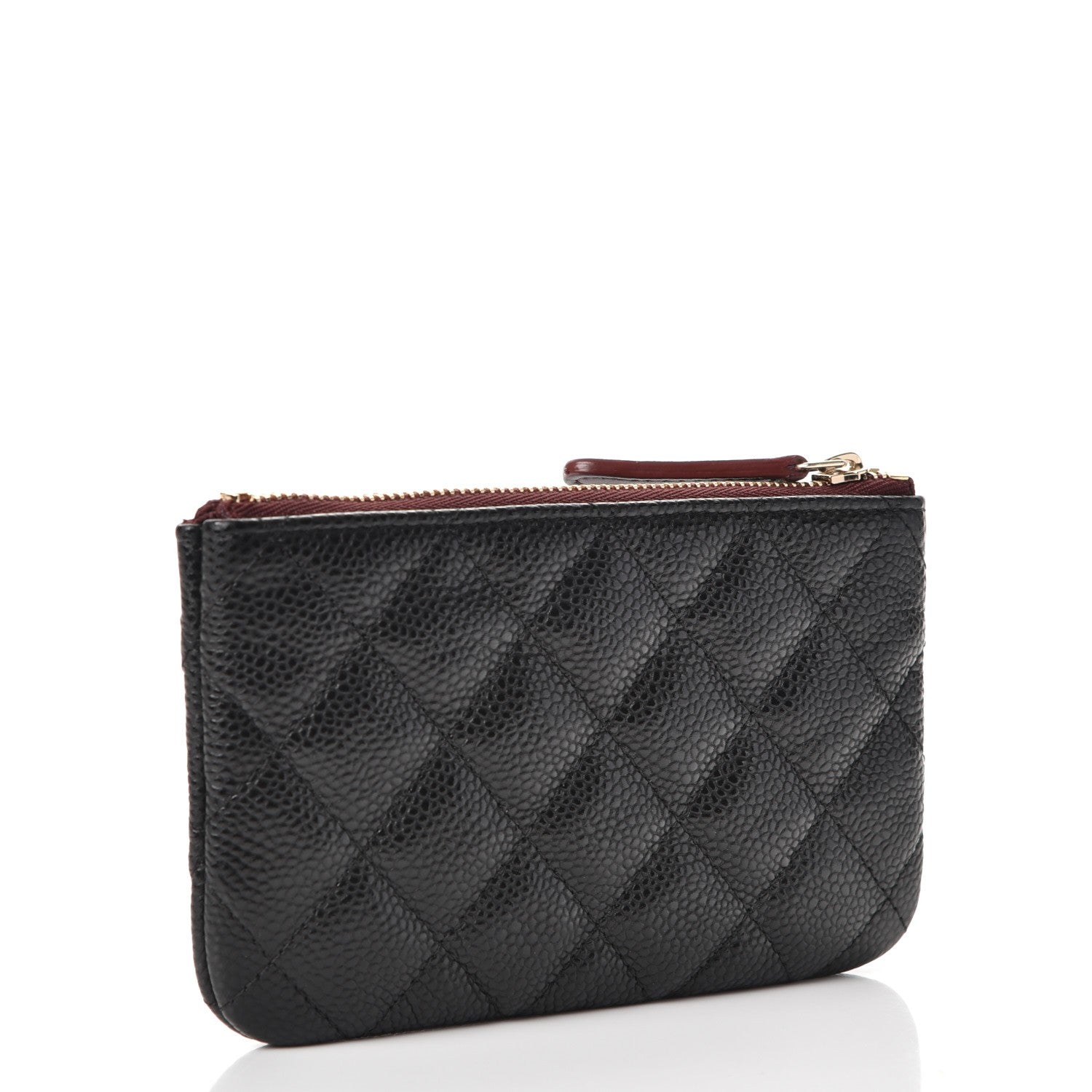Chanel Caviar Quilted Small Cosmetic Case Black 3 of 9