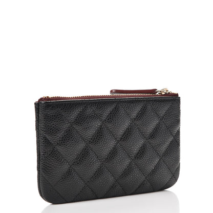 Chanel Caviar Quilted Small Cosmetic Case Black 3 of 9