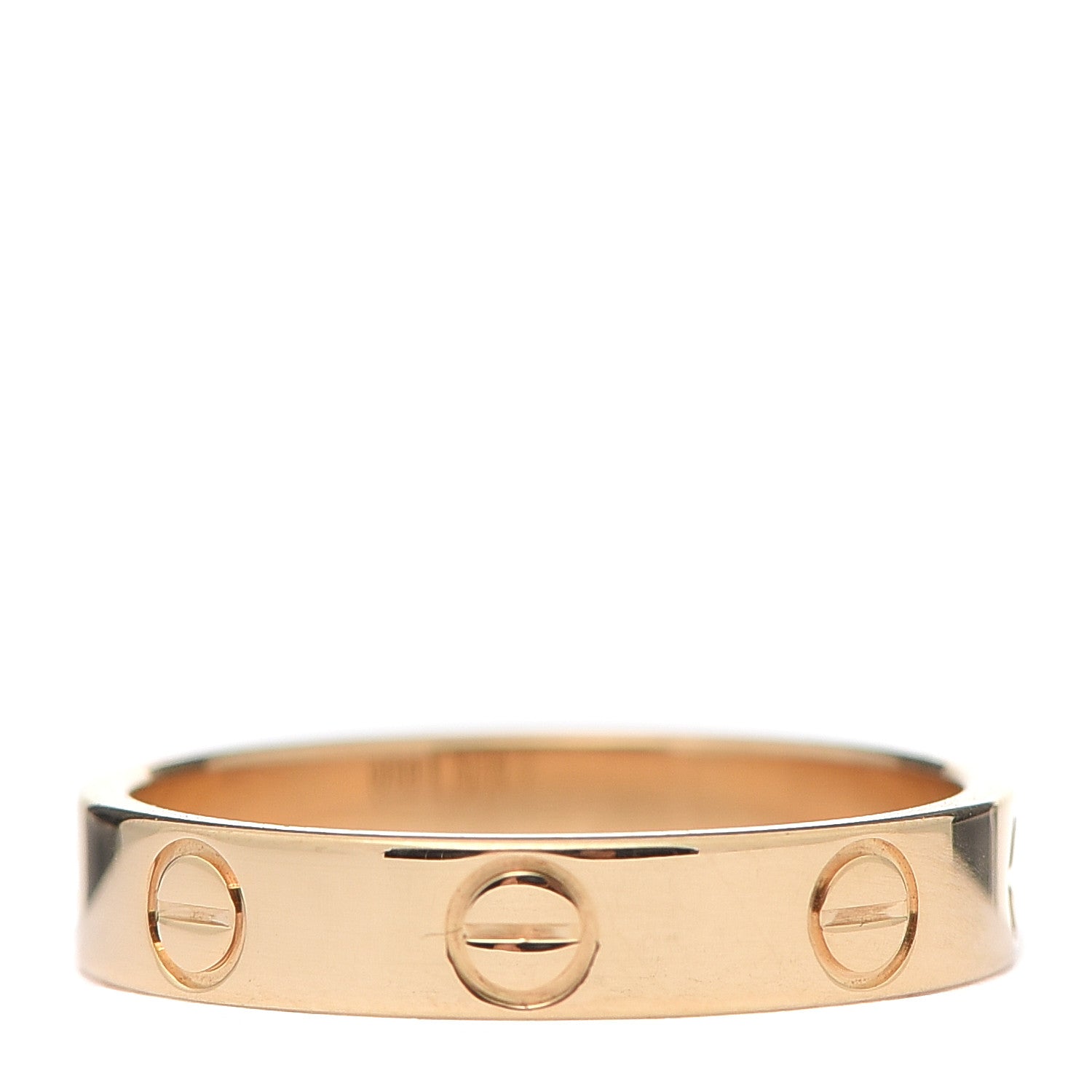 Cartier 18K Yellow Gold 3.5mm LOVE Wedding Band Ring 51 5.75 6 of 8