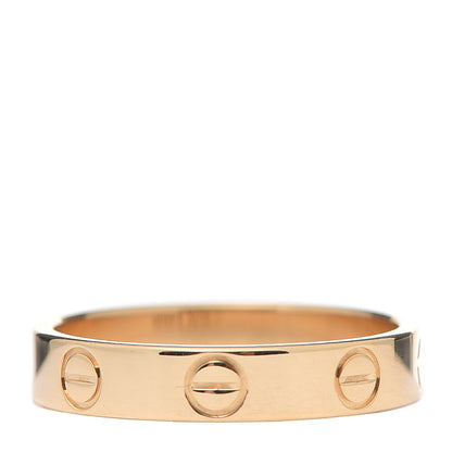Cartier 18K Yellow Gold 3.5mm LOVE Wedding Band Ring 51 5.75 6 of 8