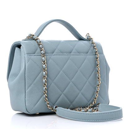 Chanel Caviar Quilted Small Business Affinity Flap Blue 2 of 9