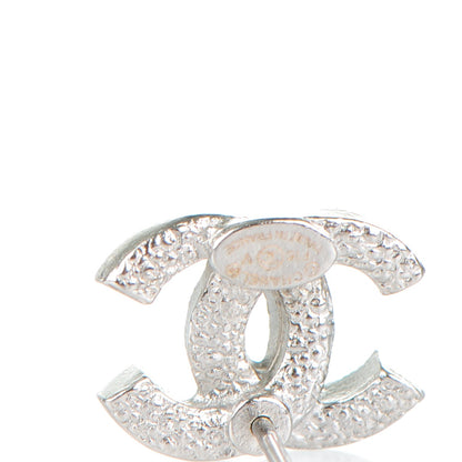 Chanel Crystal CC Earrings Silver 5 of 5