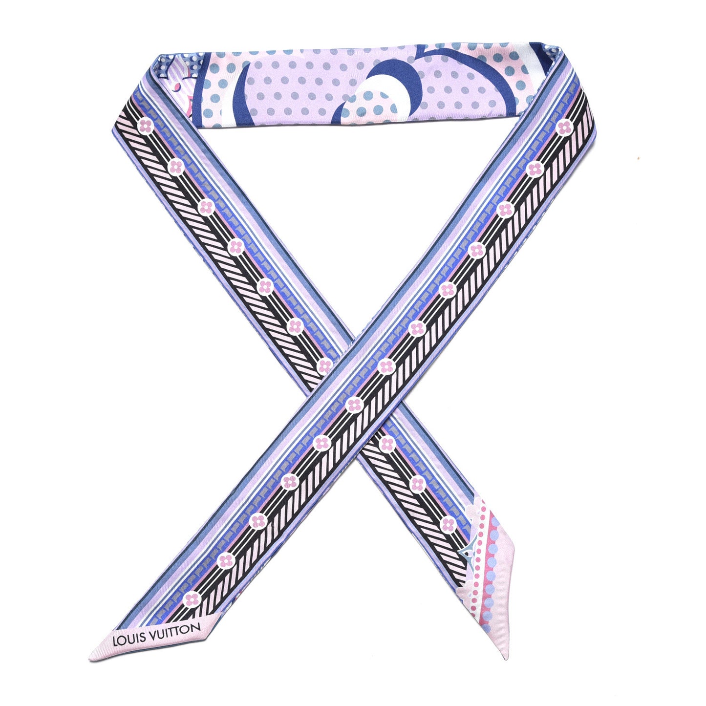 Silk Pop Monogram BB Bandeau Bleuet
