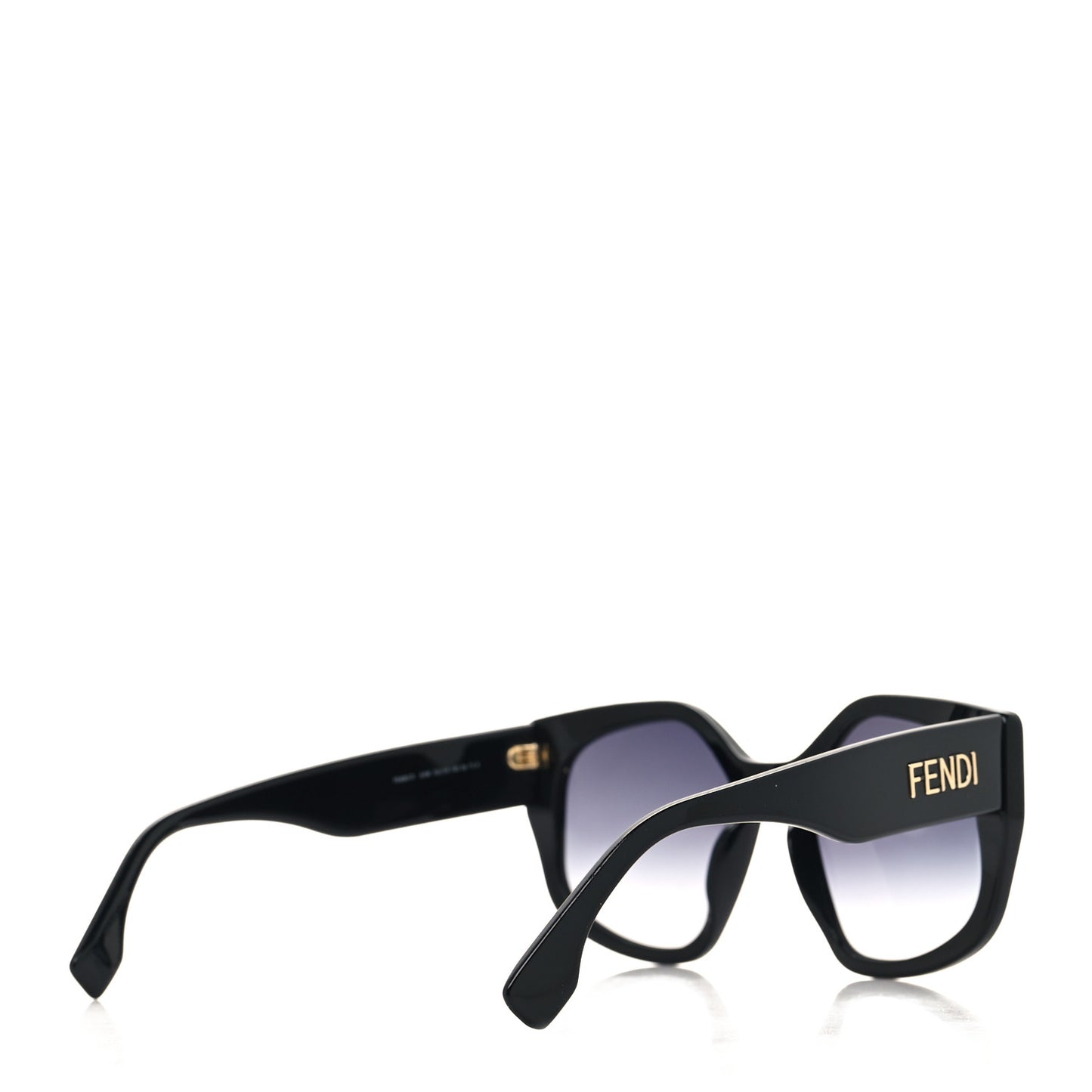 Acetate Fendi Butterfly Sunglasses FE40017I Black